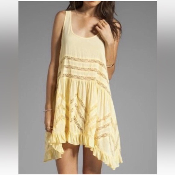Free People Other - $88 FREE PEOPLE INTIMATELY TRAPEZE SLIP DRESS MEDIUM M
